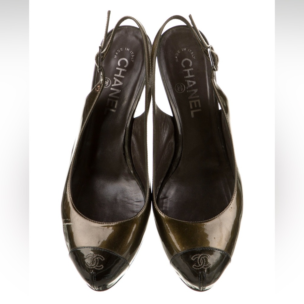 Chanel Women's Black Slingback Shoes